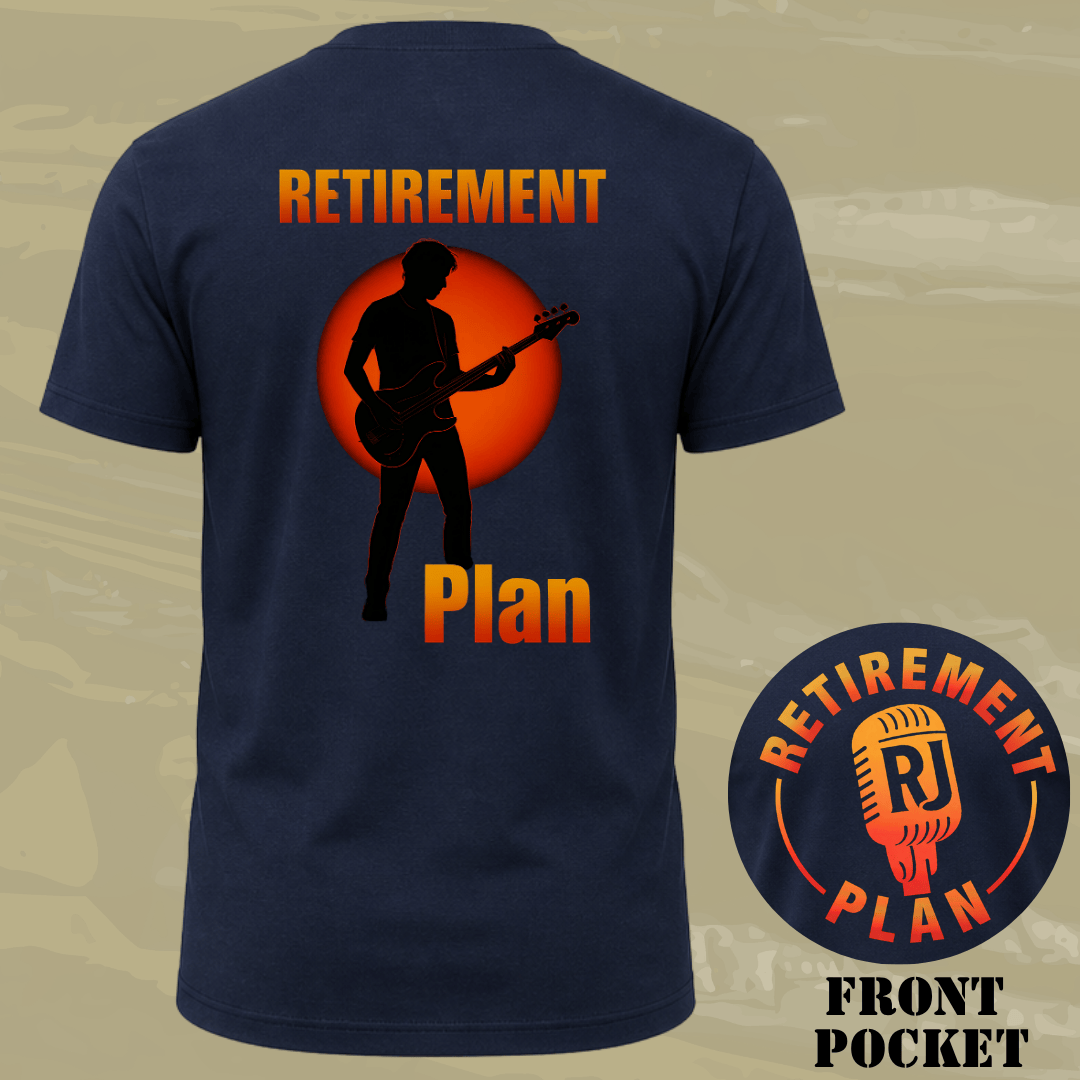 Retirement Bass Back T-shirt