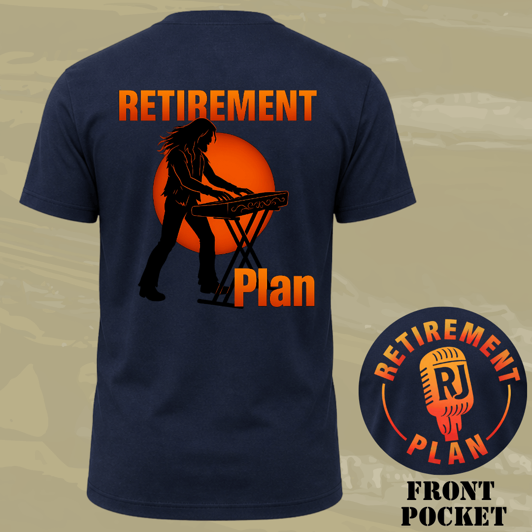Retirement Keyboard Back T-shirt