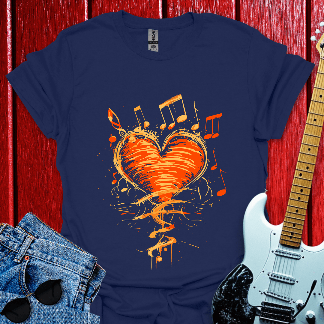 Retro Heart Music T-shirt