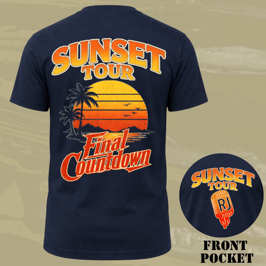 Sunset Tour Back T-shirt