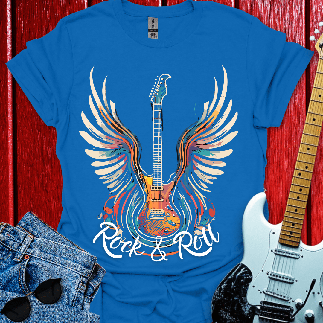 Acrylic Winged Guitar T-shirt