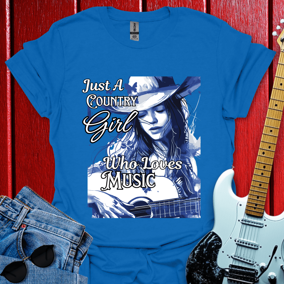 Country Girl Loves Music T-shirt