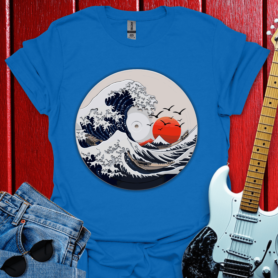 Japanese Wave Vinyl T-shirt