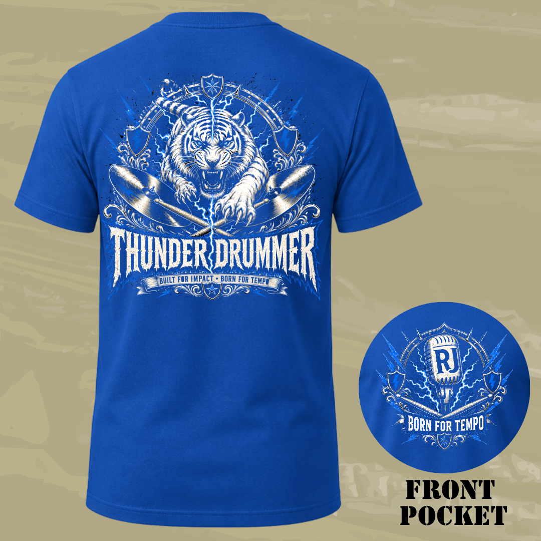 Thunder Drummer Back T-shirt