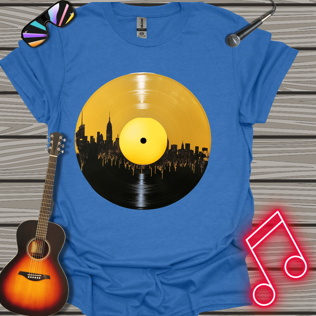 Yellow  City SkyLine  T-shirt