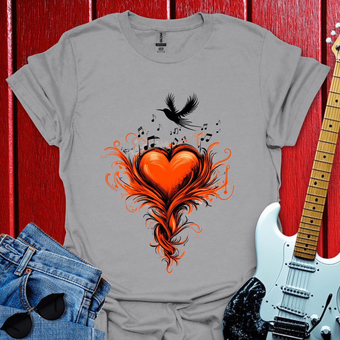 Birds Heart Song T-shirt