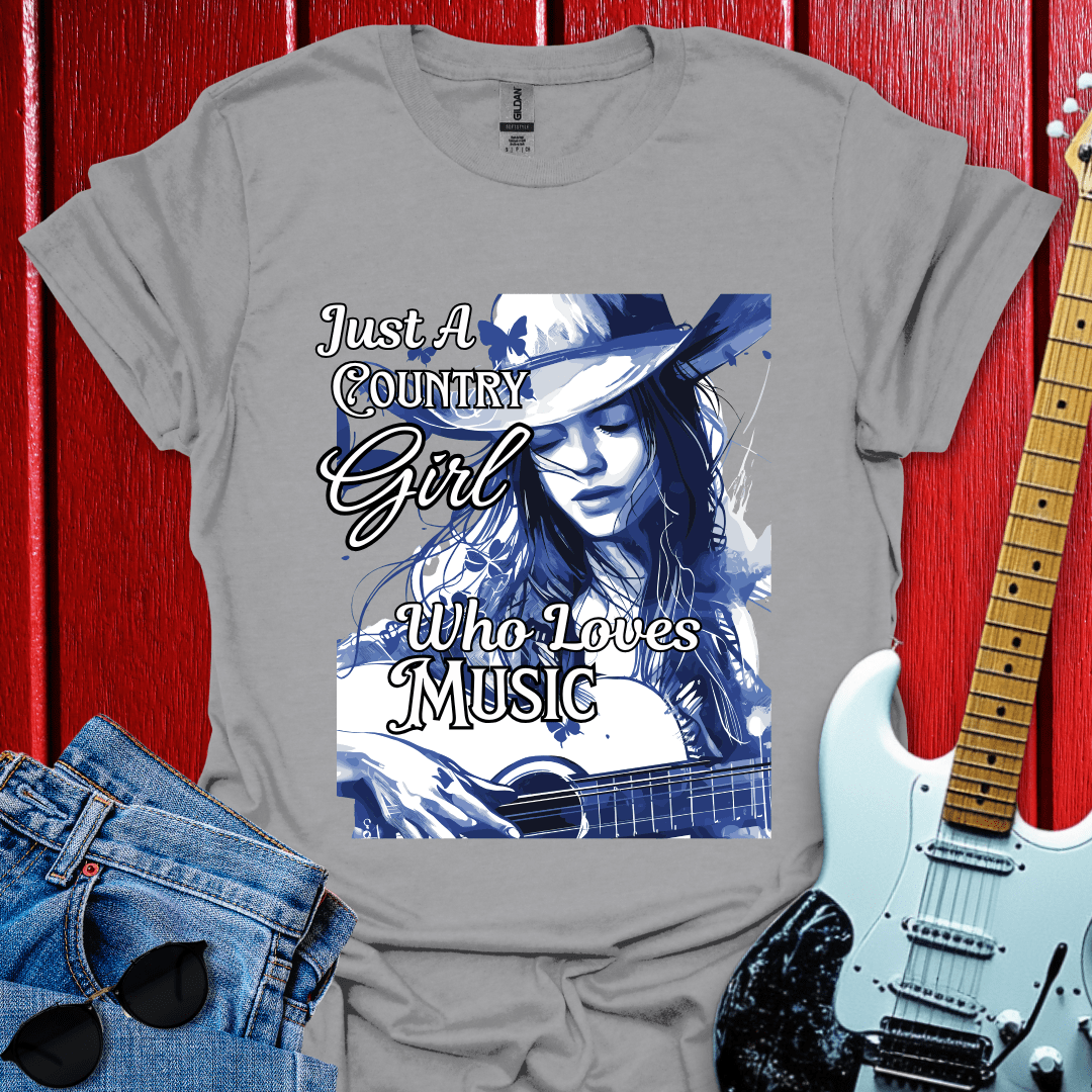 Country Girl Loves Music T-shirt