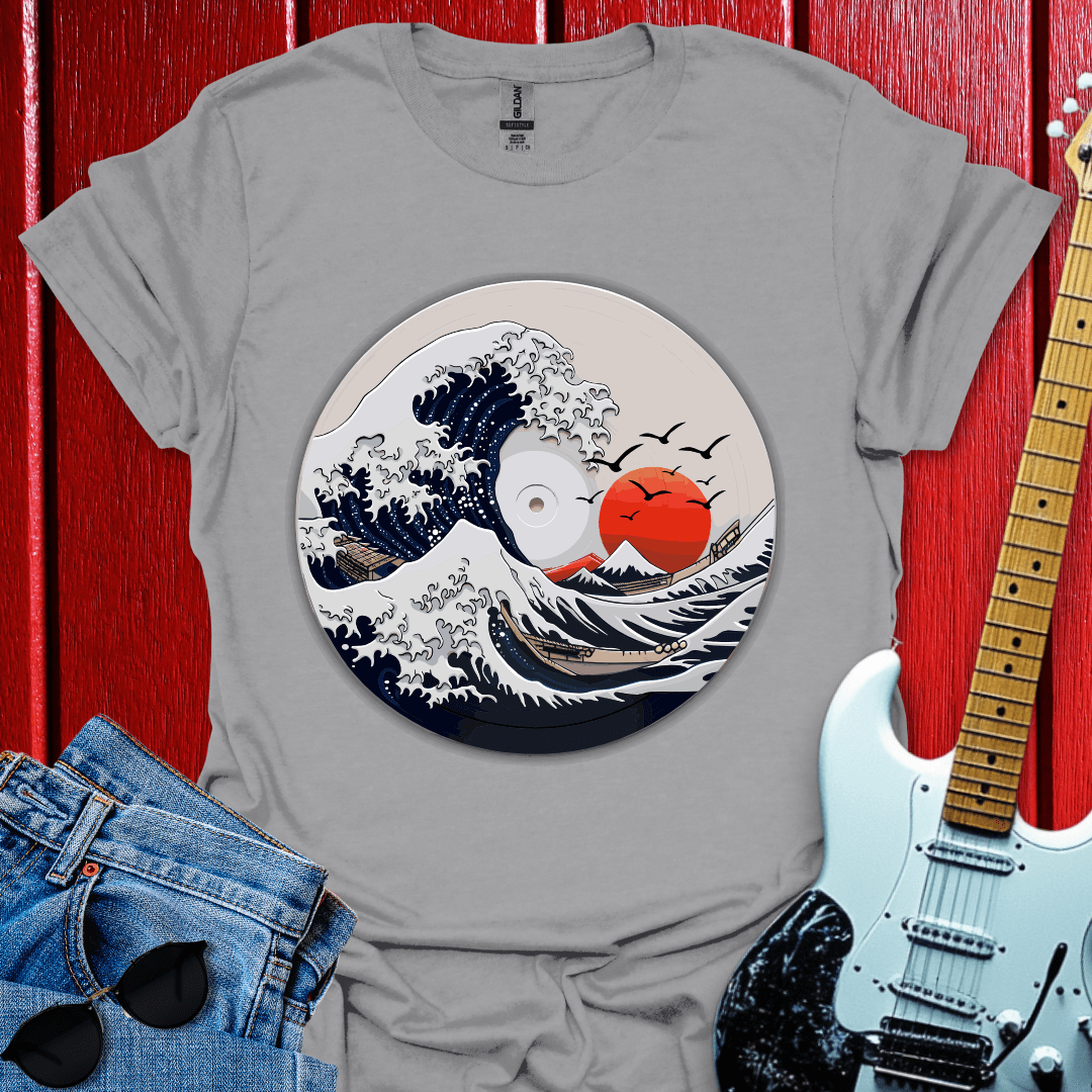 Japanese Wave Vinyl T-shirt