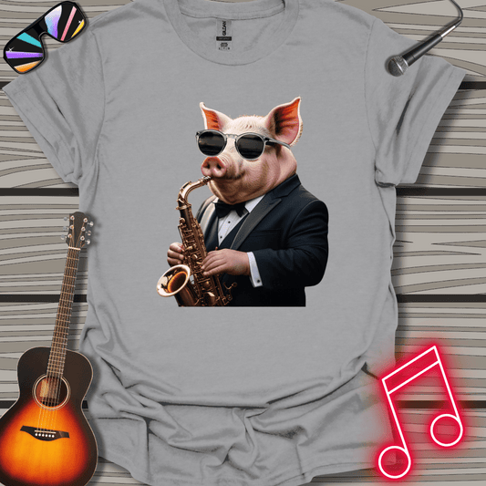 Pig Plays The Sax T-shirt