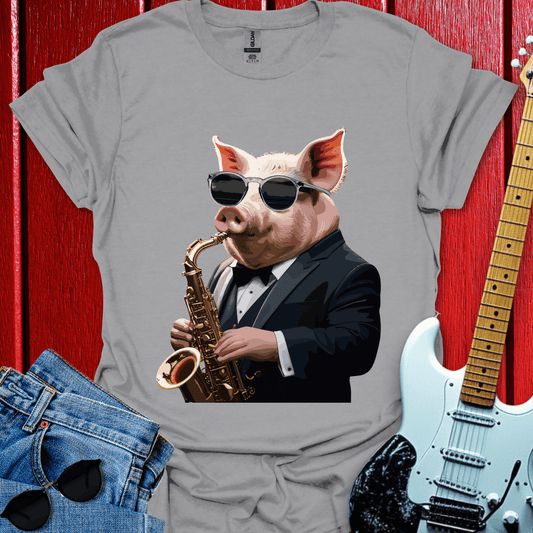 Pig Plays The Sax T-shirt