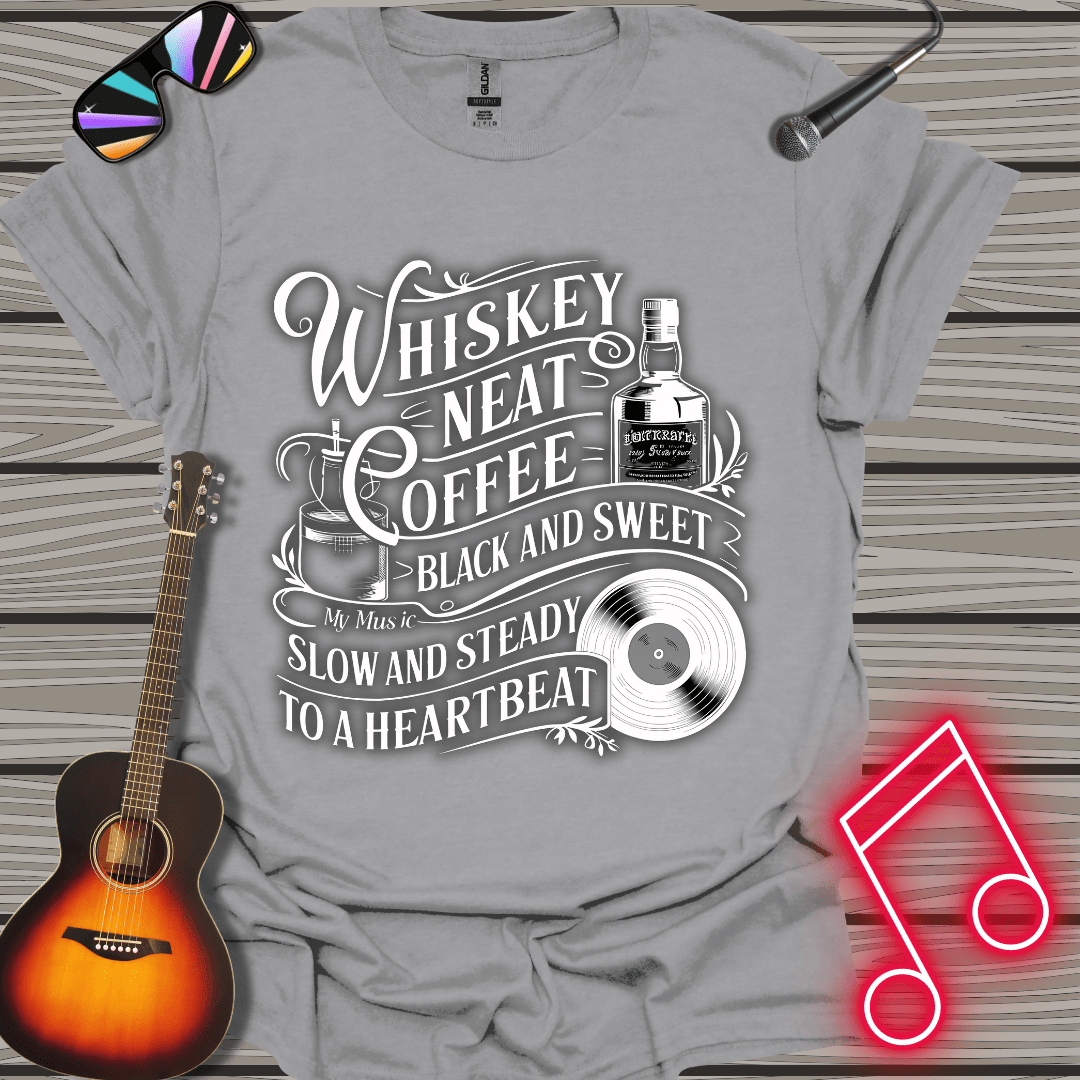 Whiskey And Coffee (White) T-shirt