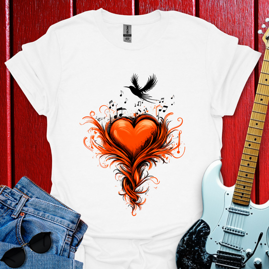 Birds Heart Song T-shirt