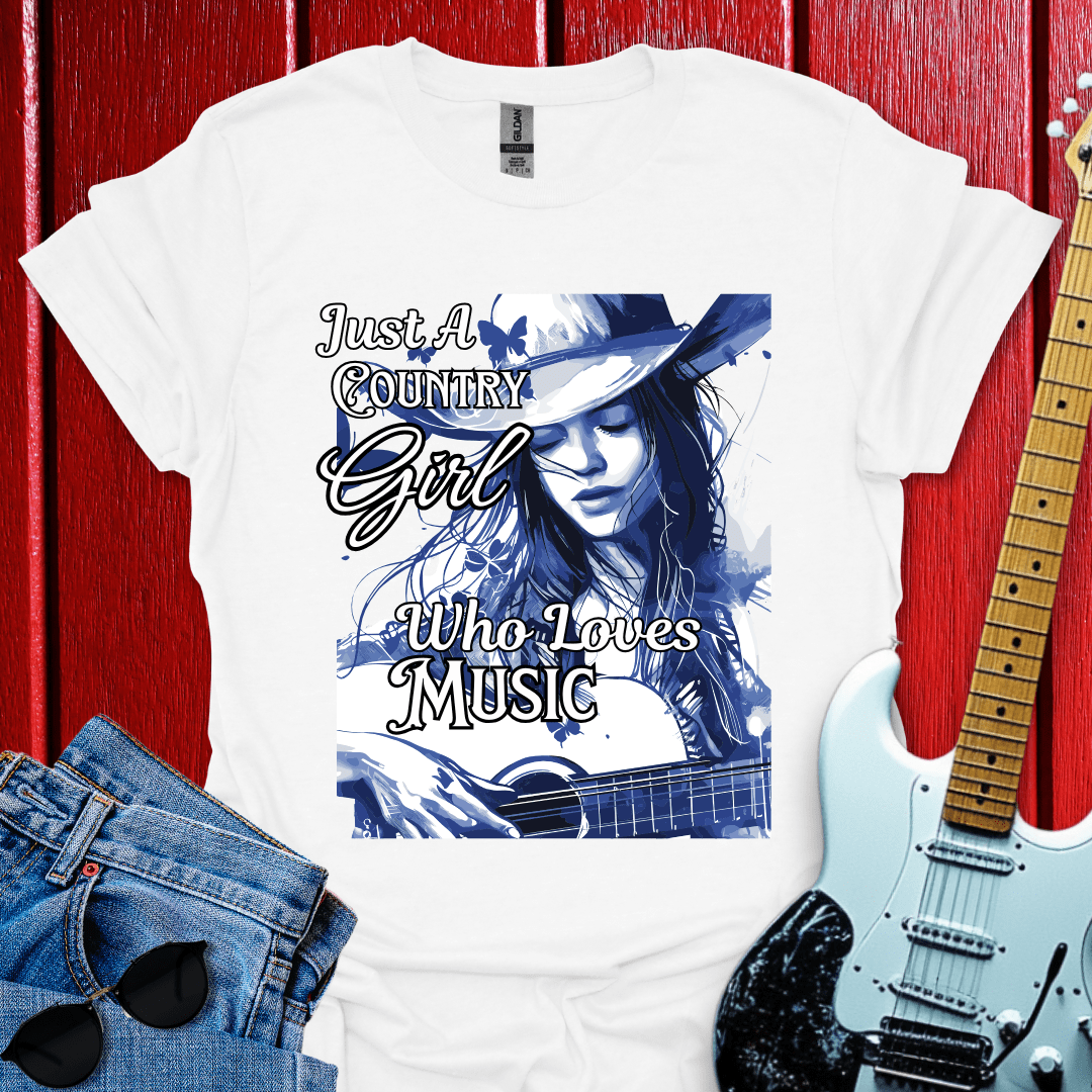 Country Girl Loves Music T-shirt