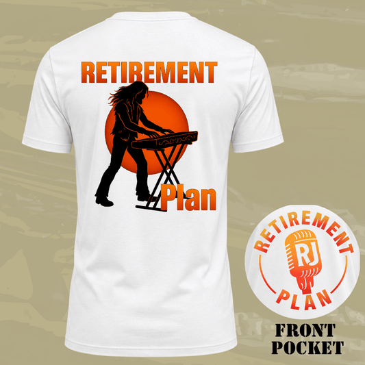 Retirement Keyboard Back T-shirt