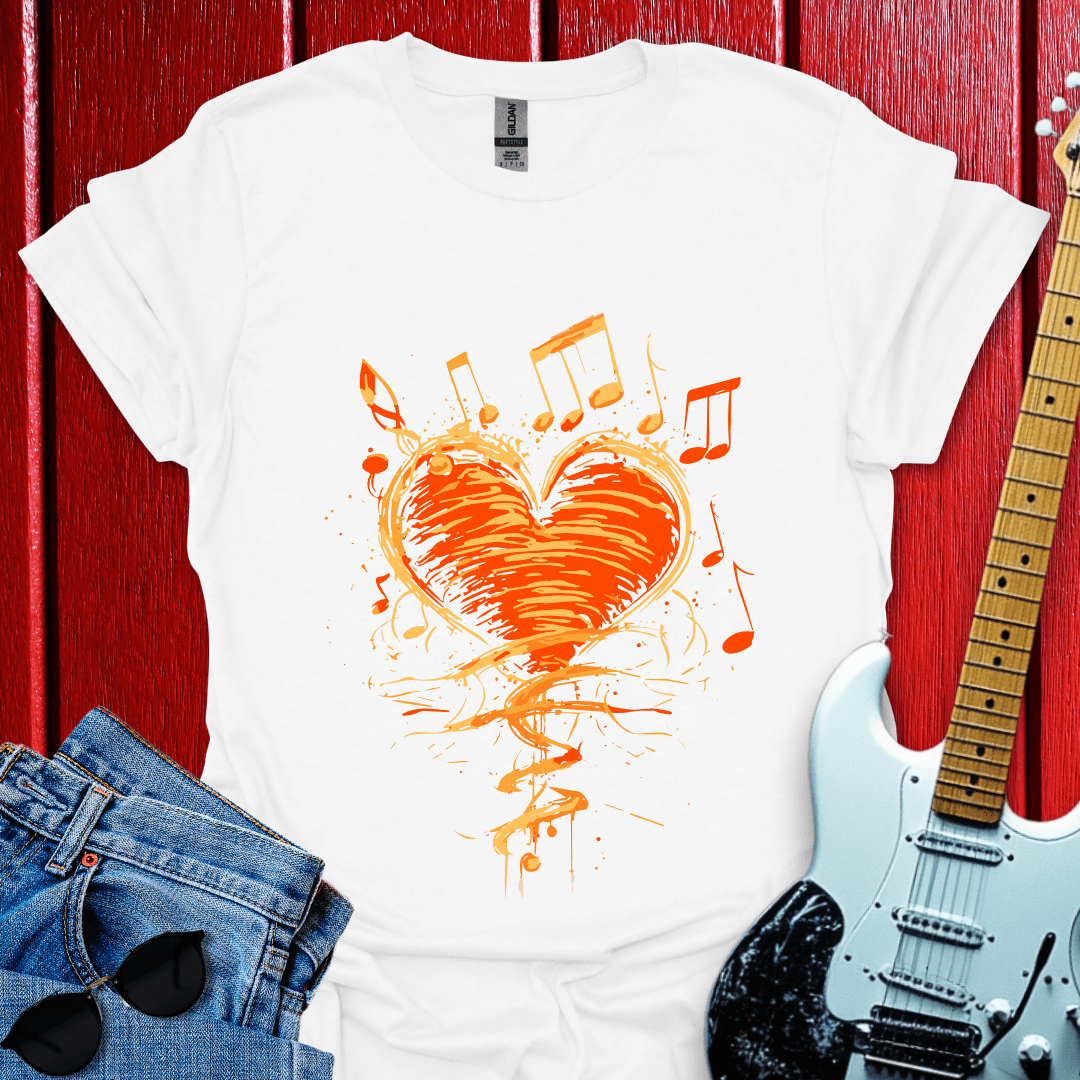 Retro Heart Music T-shirt